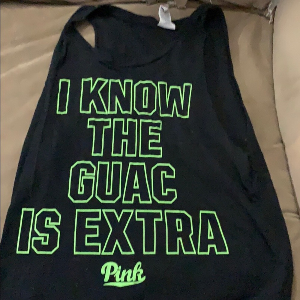 Cut off workout tank from pink